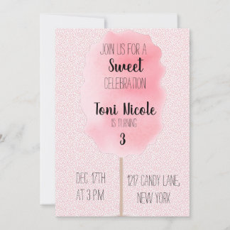 Cotton Candy Invitation