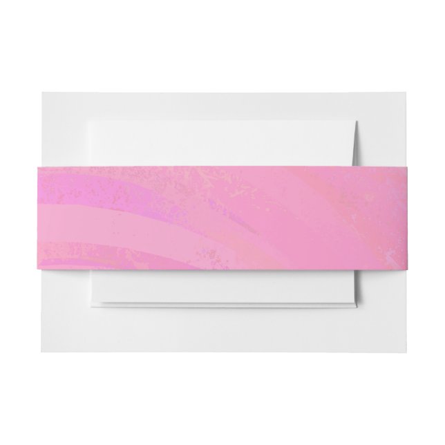 Cotton Candy Invitation Belly Band (Front Example)