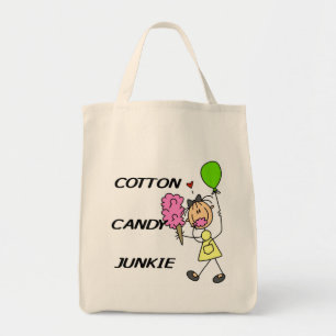 Cotton Candy Junkie Tshirts and Gifts Tote Bag