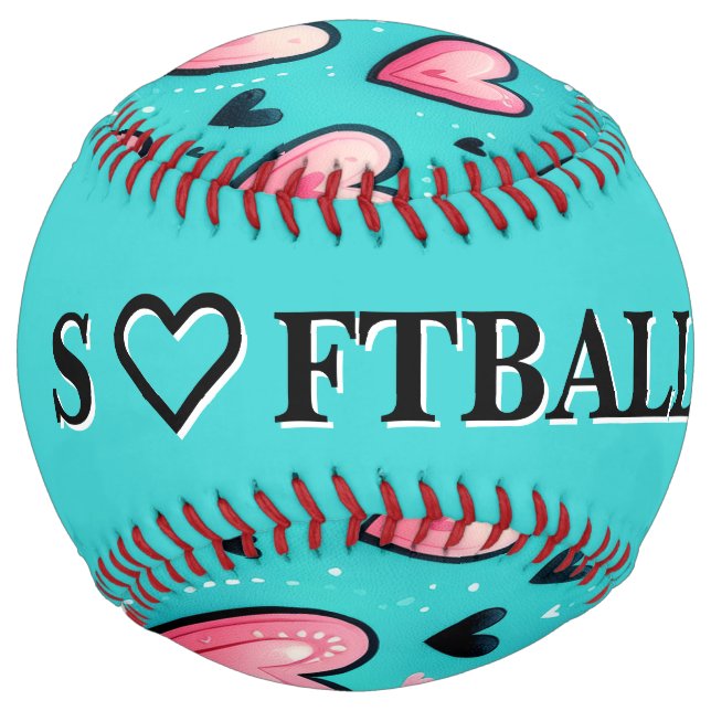 Cotton Candy Love (personalise) Softball (Back)
