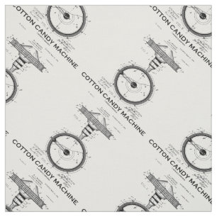 Cotton Candy Machine US Patent Diagram Fabric