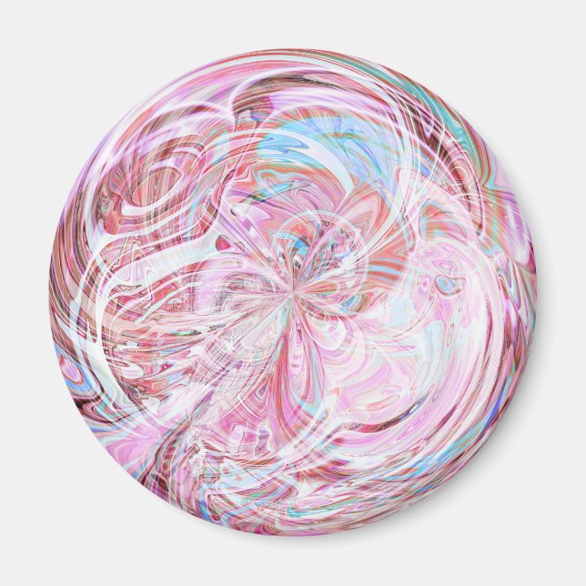 Cotton Candy Mandala Magnet (Front)