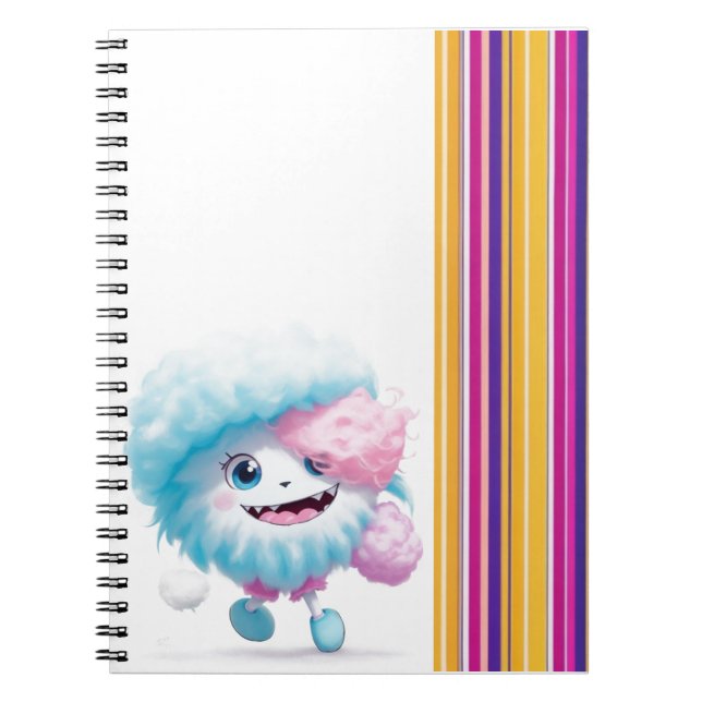 Cotton Candy Monster Note Notebook (Front)
