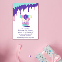 Cotton candy Party Invitation