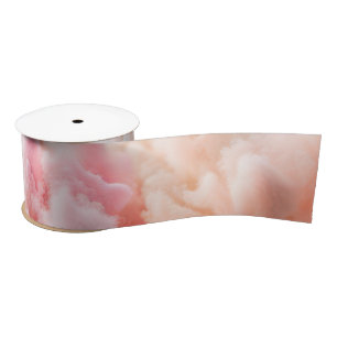 Cotton Candy Pastel Abstract Satin Ribbon
