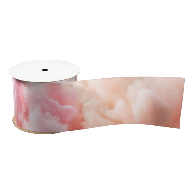 Cotton Candy Pastel Abstract Satin Ribbon (Spool)