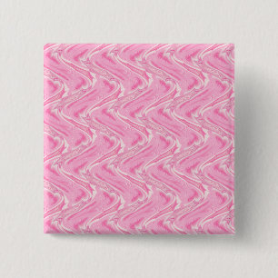 Cotton Candy Pink Abstract 15 Cm Square Badge