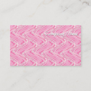 Cotton Candy Pink Abstract Business Card