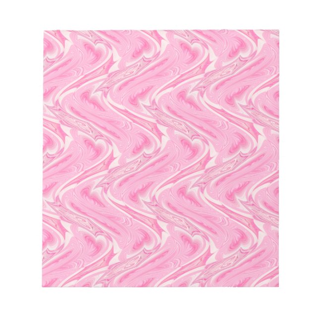 Cotton Candy Pink Abstract Notepad (Front)