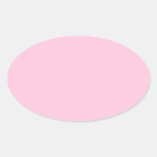 Cotton Candy Pink Oval Sticker