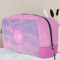 Cotton Candy Pink Sky with Initials