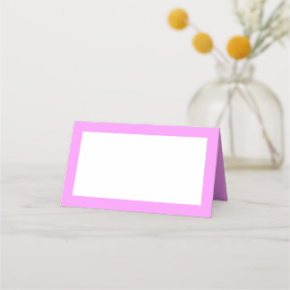 Cotton Candy Pink Tent Style Place Cards