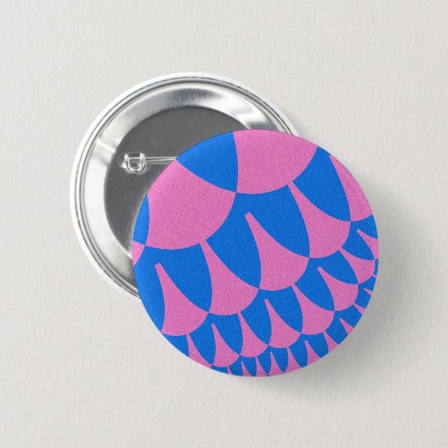 Cotton Candy Scales 6 Cm Round Badge (Front & Back)