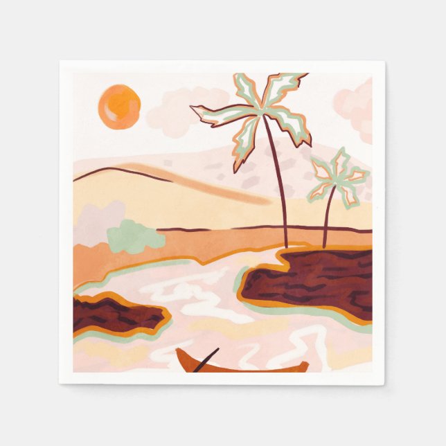 Cotton Candy Skies Napkin (Front)
