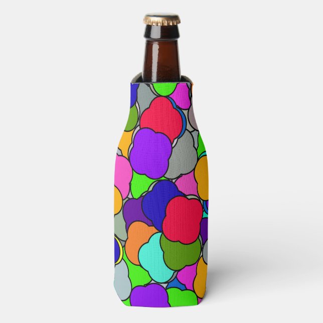 Cotton Candy Skies, Water Bottle Cooler (Bottle Front)