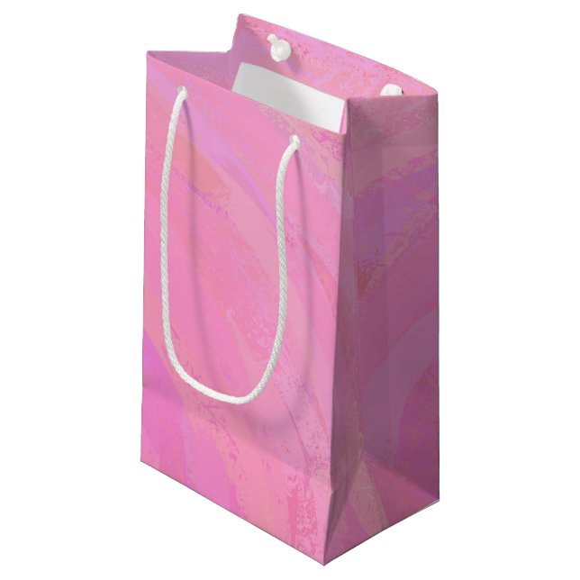 Cotton Candy Small Gift Bag (Front Angled)