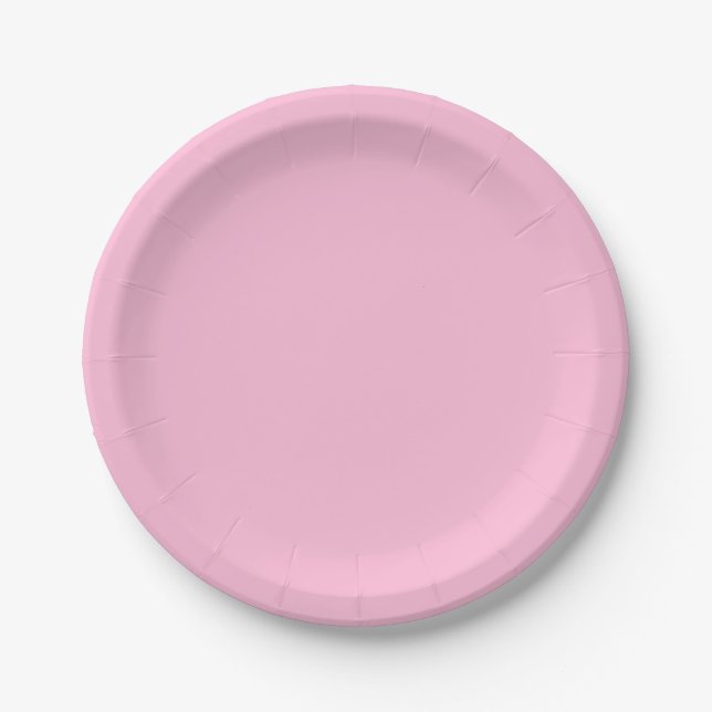Cotton Candy Solid Colour Paper Plate (Front)