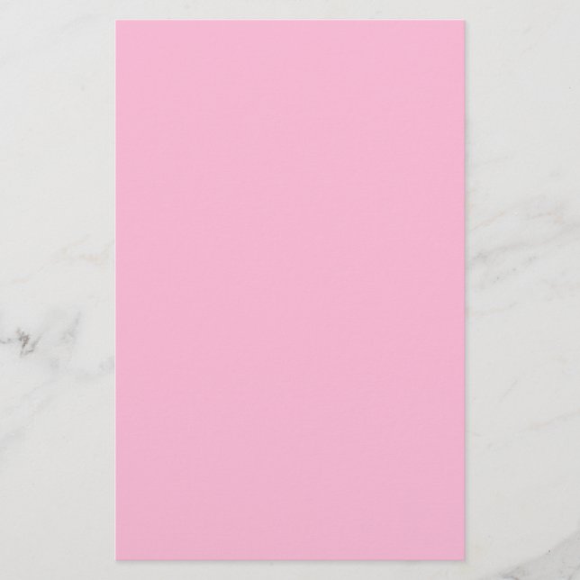 Cotton Candy Solid Colour Stationery (Front)