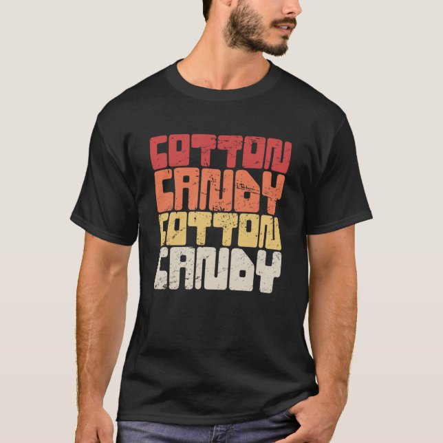 Cotton Candy State Fair Carnival Candy T-Shirt (Front)