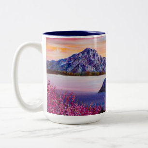 Cotton Candy Sunset Two-Tone Coffee Mug
