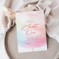 Cotton Candy Sweet One Colourful 1st Birthday