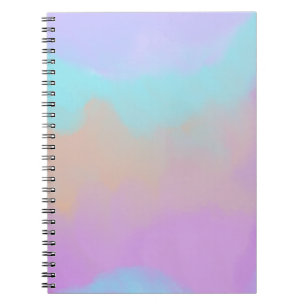 Cotton Candy Swirl Digital Print Notebook
