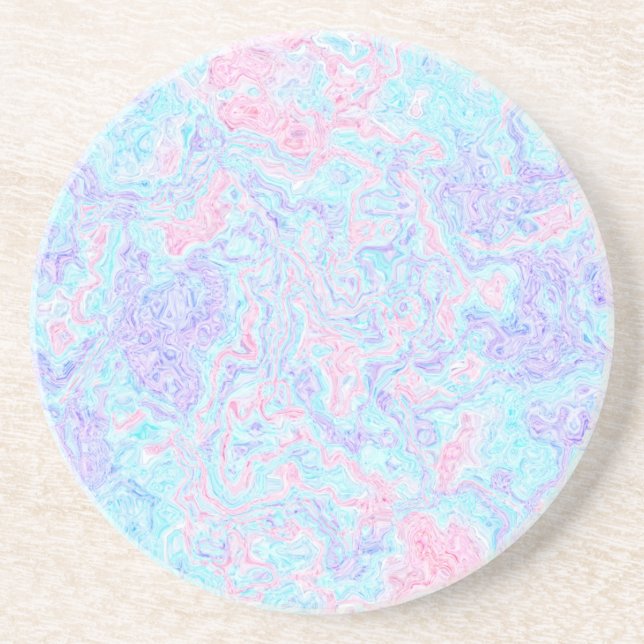 Cotton Candy Swirls Coaster (Front)