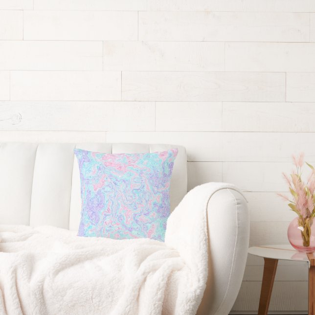 Cotton Candy Swirls Cushion (Couch)