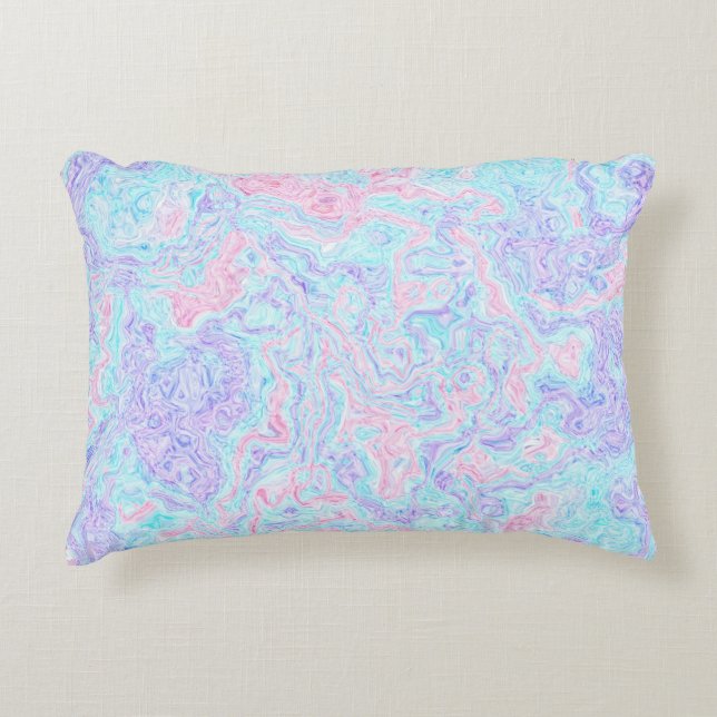 Cotton Candy Swirls Decorative Cushion (Front)