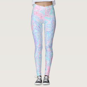 Cotton Candy Swirls Leggings