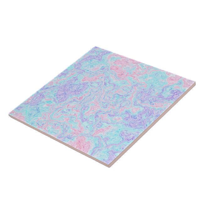 Cotton Candy Swirls Tile (Side)