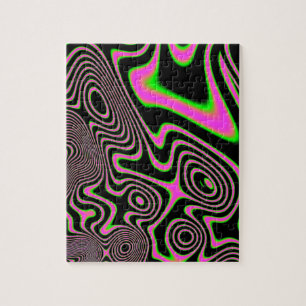 Cotton candy Trippy Abstract Jigsaw Puzzle