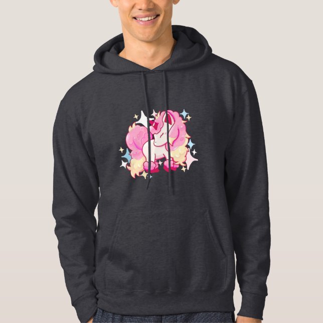 Cotton Candy Unicorn Hoodie (Front)