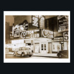 Cotton Club, New York City Vintage Poster<br><div class="desc">A reproduction of a vintage postcard shows the famous music venue. [Z10301]</div>