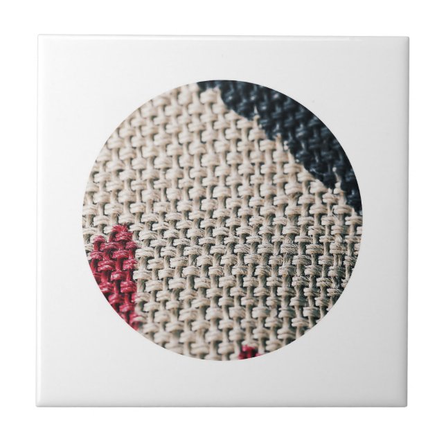 Cotton Flax Surface Material Texture Tile (Front)