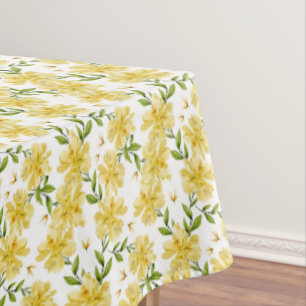 Cotton  Floral Tablecloth