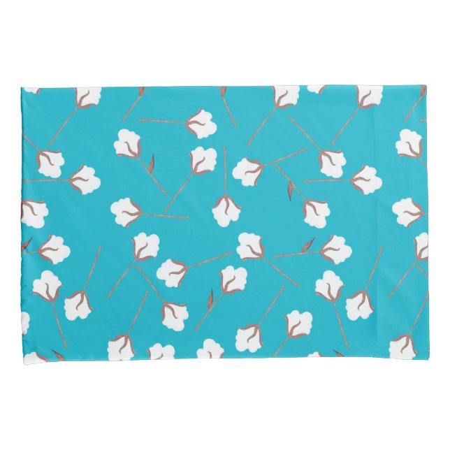 Cotton Flowers Custom Pillow Cases (Front-Right)