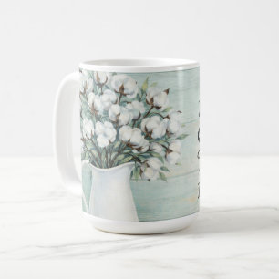 Cotton Flowers Farmhouse Rustic Coffee Mug