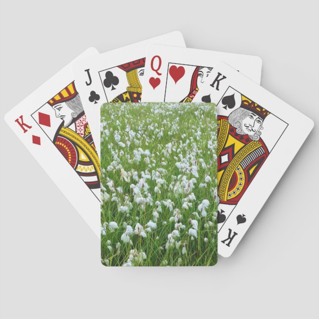 Cotton grass playing cards (Back)