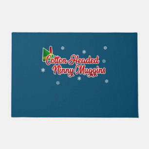 Cotton Headed Ninny Muggins Funny Elf Christmas Doormat