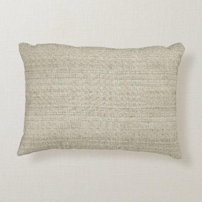 Cotton Linen Background Decorative Cushion (Back)