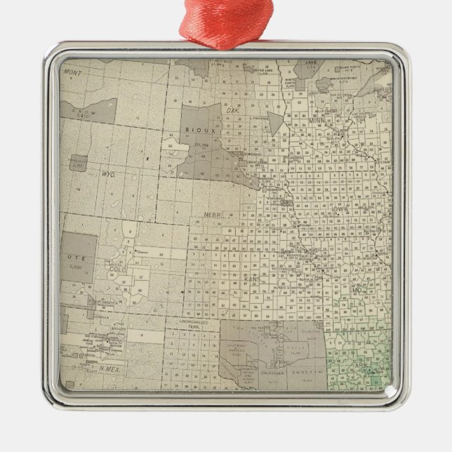 Cotton Metal Tree Decoration (Front)