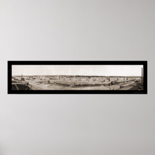 Cotton Mill Manchester Photo 1903 Poster