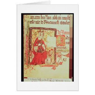 Cotton Nero D VIII fol.7 Queen Matilda holding a c
