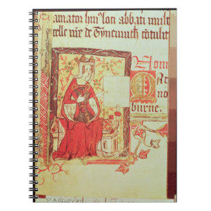 Cotton Nero D VIII fol.7 Queen Matilda holding a c Notebook