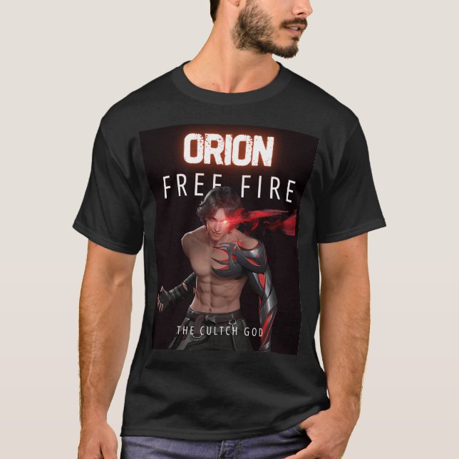 Cotton printed ORION: The Clutch GodFree Fire T-sh T-Shirt (Front)