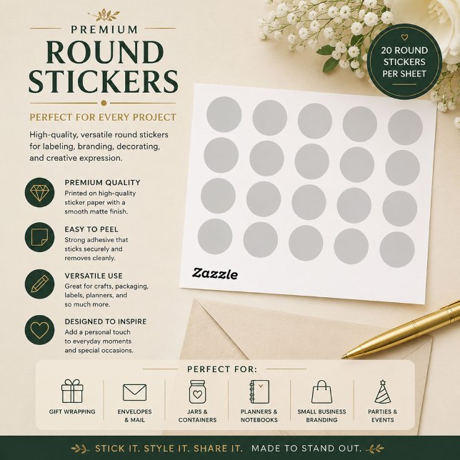 Cotton Seed,Ghost,Grey Cloud, Classic Round Sticker (Creator Uploaded)