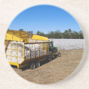 Cotton Series--1 of 9---Boll Buggy Coaster