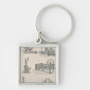Cotton Spinning I Key Ring