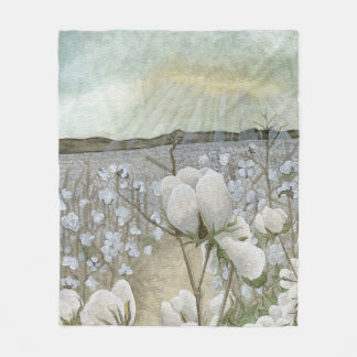 Cotton Sunset Fleece Blanket